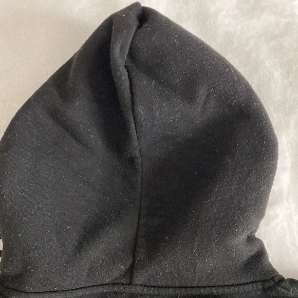 Black “Weekend Lover” full body zipper fleece hoodie - Picture 8 of 17